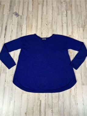 Premise 100% Cashmere Cobalt Blue Oversized Tunic Sweater Small